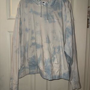 Nike Blue Tie-Dye Hoodie